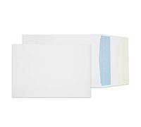 Blake Purely Packaging 254 x 178 x 25 mm 120 gsm Gusset Pocket Peel & Seal Envelopes (7000) White - Pack of 125