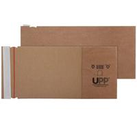 Blake Purely Packaging 302 x 215 x 80 mm Cardboard Book Wraps Peel & Seal Plastic Free (BWMA4) Manilla Kraft - Pack of 25