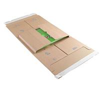 Blake Purely Packaging 350 x 320 x 20-100 mm Postal Wraps Plastic Free Peel & Seal Tamper Evident (PPW65) Brown Kraft - Pack of 25