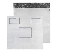 Blake Packaging Envelopes Polypost Polythene Wallet With Address Panel White Peel And Seal 50Mu 430X460mm (Pack 100) - Pe84/W/100