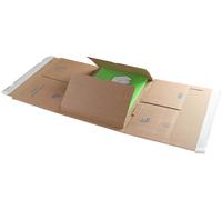 Blake Purely Packaging 455 x 320 x 20-100 mm Postal Wraps Plastic Free Peel & Seal Tamper Evident (PPW68) Brown Kraft - Pack of 25