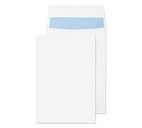 Blake Purely Packaging C4 324 x 229 x 25 mm 140 gsm Gusset Pocket Peel & Seal Envelopes (9000) White - Pack of 125