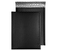 Blake Purely Packaging C4 324 x 230 mm Matt Metallic Padded Bubble Envelopes Peel & Seal (MTB324) Jet Black - Pack of 100
