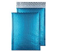 Blake Purely Packaging C4 324 x 230 mm Matt Metallic Padded Bubble Envelopes Peel & Seal (MTCAR324) Caribbean Blue - Pack of 100