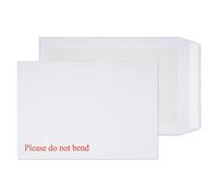 Blake Purely Packaging C4 (A4) 324 x 229 mm Board Back Pocket Peel & Seal Envelopes (3266) White - Pack of 125