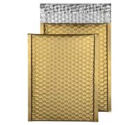 Blake Purely Packaging C5+ 250 x 180 mm Matt Metallic Padded Bubble Envelopes Peel and Seal (MTMG250/10) Metallic Gold - Pack of 10