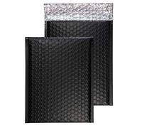 Blake Purely Packaging C5+ 250 x 180 mm Matt Metallic Padded Bubble Envelopes Peel & Seal (MTB250) Jet Black - Pack of 100
