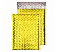 Blake Purely Packaging C5+ 250 x 180 mm Peel and Seal Metallic Padded Bubble Envelopes (MBGOL250) Glamour Gold - Pack of 100