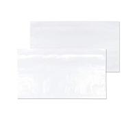 Blake Purely Packaging - Document Enclosed Wallet DL (235 x 132mm) - Pack of 1000 - DL Plastic Wallets - Peel & Seal Plastic Envelopes - Polythene Packaging Bags for Address/Invoice (PDE30)