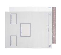 Blake Purely Packaging - White Parcel Bags (525 x 450mm) - Pack of 100 - Tamper Proof & Waterproof - 70 Micron - Peel & Seal Mailing Bags with Address Boxes - Postage Bags/Shipping Bags (PE94/W/100)