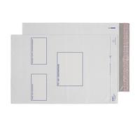 Blake Purely Packaging - White Parcel Bags C3+ (330 x 430mm) - Pack of 100 - Tamper Proof & Waterproof - 50 Micron - Peel & Seal Mailing Bags with Address - Postage Bags/Shipping Bags (PE64/W/100)