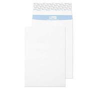 Blake Secure C4 324 × 229 × 25 mm 125 gsm Tear Resistant Gusset Pocket Peel & Seal Envelopes (TR9902) White - Pack of 20