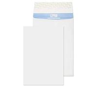 Blake Secure - Strong and Tear-Resistant Gusset Envelopes (381 x 254mm) - Pack of 100 - Premium 125GSM - Peel and Seal White Envelopes - Water Impermeable/Burst Resistant - Business Supplies (TR13301)