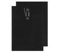 Blake Senses - Black String and Washer Envelopes C5 (229 x 162 mm) - Pack of 100 Qty - Premium 180GSM - Confidential Document Mailer - Black String Tie Envelopes - Office & Business Supplies
