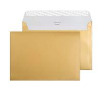 Blake Shine - Premium Gold Envelopes C5 (162 x 229 mm) - Pack of 500 - Thick 130GSM - Peel and Seal Envelopes in Gold - Arts and Craft/Card Making Supplies - Invitation/Greetings Envelope (313)