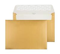 Blake Shine - Premium Gold Envelopes C6 (114 x 162 mm) - Pack of 25 - Thick 130GSM - Peel and Seal Envelopes in Gold - Arts and Craft/Card Making Supplies - Invitation/Greetings Envelope (15113)