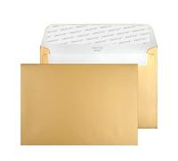 Blake Shine - Premium Gold Envelopes C6 (114 x 162 mm) - Pack of 500 - Thick 130GSM - Peel and Seal Envelopes in Gold - Arts and Craft/Card Making Supplies - Invitation/Greetings Envelope (113)