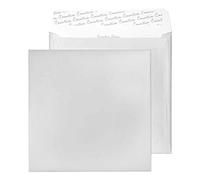 Blake Shine - Premium Silver Envelopes 220 x 220 mm - Pack of 250 - Thick 130GSM - Peel and Seal Envelopes in Silver - Arts and Craft/Card Making Supplies - Invitation/Greetings Envelope (512)