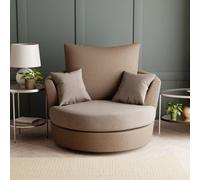 Blake Soft Faux Leather Combo Swivel Chair