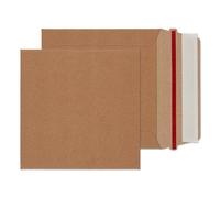 Blake VITA - Kraft Board Envelopes 14 x 14cm - Pack of 200 - Heavy Duty 350GSM - Sustainable 100% Recyclable Packaging - Anti-Bend with Rip Strip - Peel and Seal Hardback Envelope (MA1-RS)