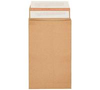 Blake VITA - Plastic-Free Gusset Envelopes 300 x 200 x 50 mm - Pack of 100 - Premium 130 GSM - Rip Strip Included - Peel and Seal Brown Gussets Envelopes - 100% Recyclable Packaging Bags (KBB140)