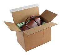 Blake VITA - Recyclable Parcel Boxes 400 x 260 x 250 mm - Pack of 10 - Peel and Seal Cardboard Boxes - FSC 100% Recycled - Strength 130 GSM - Taping Free Corrugated Shipping Box - Rip Strip (PEB60)