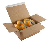 Blake VITA - Recyclable Parcel Boxes C5+ (260 x 220 x 130mm) - Pack of 10 - Peel & Seal Cardboard Box - 100% Recycled - Taping Free Corrugated Shipping Boxes for Posting - Rip & Strip Packaging PEB33