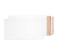 Blake VITA - White Board Envelopes 305 x 152 mm - Pack of 100 - Hardback 350GSM - Sustainable Recyclable - Anti-Bend with Rip Strip - Peel & Seal Allboard Envelope for Certificates/Document PPA29-RS