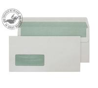Blake Wallet Self Seal Window Natural White DL 90gsm (Pack 500)