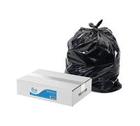 Blake and White 10 kg Capacity Black Sacks - Purely Smile Ultra Durable & Sustainable Recyclable Bin Bags - Medium Duty Liners for Household, Office, and Kitchen - Box of 200 - 18”X29”X33”