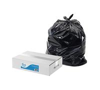 Blake & White 25kg Capacity Compactor Black Sacks - Purely Smile Ultra Durable & Eco Friendly Recyclable Bin Bags - Extra Heavy Duty Bin Liners for Household, Office, and Kitchen - Box of 100