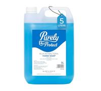 Blake & White Antibacterial Hand Soap 5L - Purely Protect Blue Handwash Liquid Soap for Home, Office, Kitchens and Washrooms - Lightly Scented Hand Wash to Kill 99.9 percent of Germs and Bacteria