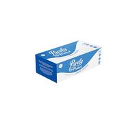 Blake and White Blue Vinyl Gloves Large - Purely Protect Powder and Latex-Free Disposable Gloves - BSEN455 Certified for Medical, Healthcare and General Use - Box of 100