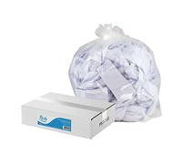 Blake & White Compactor Clear Sacks 25kg - Purely Smile Ultra Durable & Tear-Resistant Recyclable Bin Bags - Heavy Duty Bin Liners for Household, Office, and Kitchen - Box of 100 (PS3212)