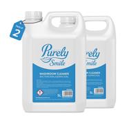 Blake & White Germicidal Washroom Cleaner Concentrate 5L - Purely Smile Bathroom Cleaner for Ceramic, Stainless steel & Non Porous Surfaces - Disinfectant Liquid for bacteria & Limescale - Pack of 2