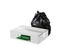 Blake & White Purely Kind Black Sacks 100L - Ultra Durable & Eco Friendly Recyclable Bin Bags - Heavy Duty Bin Liners for Household, Office, and Kitchen - Box of 180 (6 Rolls of 30 Bags)