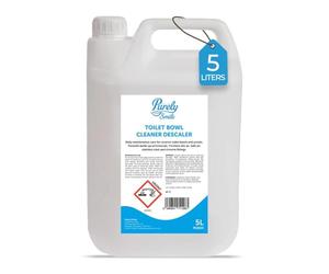 Blake & White Toilet Bowl Cleaner 5L - Purely Smile Toilet Cleaner Liquid to Removes Limescale, Bacteria & Bad Odors - Safe for Steel & Chrome - Phosphate-Free Formula for Home & Commercial Use