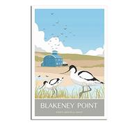 Blakeney Point Norfolk Vintage Travel Poster Avocet Decorative Posters Modern Bedroom Canvas Art Poster Picture Painting Posters Wall Decor Art Gift