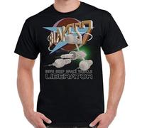 Blakes 7 LIberator and Logo Adult Mens T-Shirt Size XXL Black