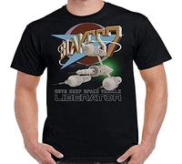 Blakes 7 Liberator and Logo Men T-Shirt Black