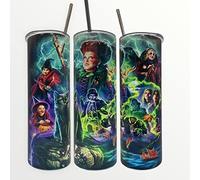 Blakes Hocus Pocus Saunderson Sisters Halloween 20oz Thermal Skinny Tumbler, Multicoloured, (TUMB-HOCUS)