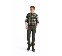 Blaklader 142216454599C52 4-Way Stretch Service Work Trousers, Dark Olive Green/Black, Size C52