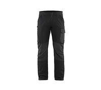 Blaklader 142216459998C152 4-Way Stretch Service Work Trousers, Black/Dark Grey, Size C152