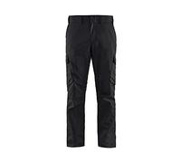 Blaklader 144418329900D128 Industrial Stretch Work Trousers, Black, Size D128