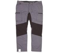 Blaklader 145918459699C48 Service Stretch Work Trousers, Medium Grey/Black, Size C48