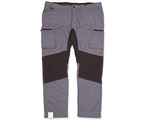Blaklader 145918459699C48 Service Stretch Work Trousers, Medium Grey/Black, Size C48
