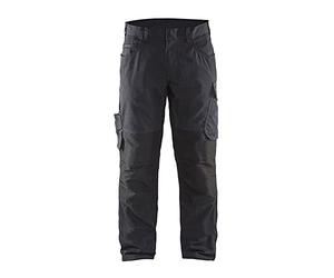 Blaklader 145918459699C50 Service Stretch Work Trousers, Medium Grey/Black, Size C50