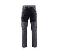Blaklader 145918459699C56 Service Stretch Work Trousers, Medium Grey/Black, Size C56
