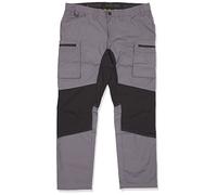 Blaklader 145918459699D104 Service Stretch Work Trousers, Medium Grey/Black, Size D104