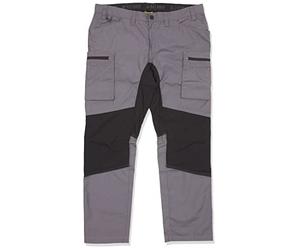 Blaklader 145918459699D104 Service Stretch Work Trousers, Medium Grey/Black, Size D104
